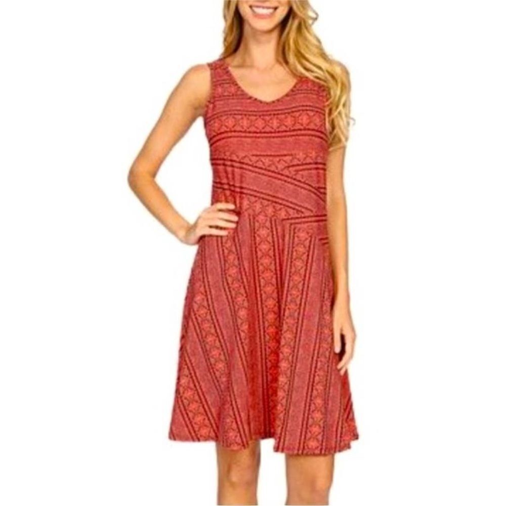 Prana Amelie Raisin Lace Tribal Dress• Size Medium •